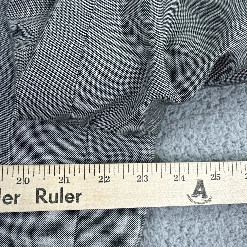 NEXT Signature Angelico Super 100s Blazer Men 46R Grey Slim Fit Woven in Italy